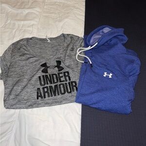 Under Armour women’s sweatshirt and tshirt bundle